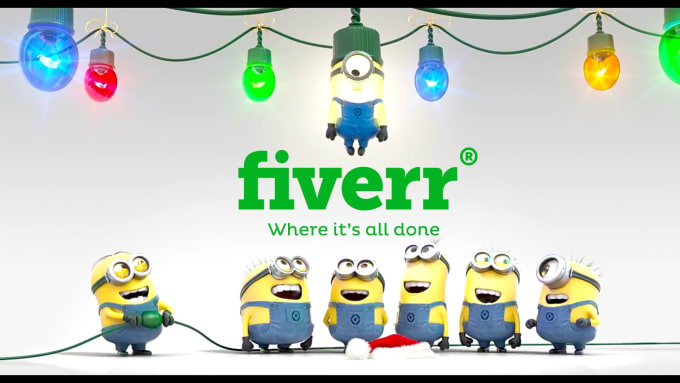 Bestseller - make funny minions christmas video with your logo and text