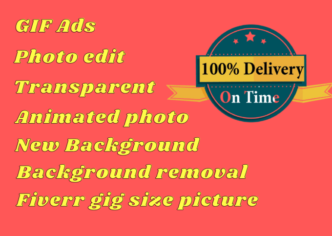 Gig Preview - Create fiverr gig pictures and background removal