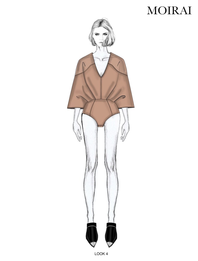 Gig Preview - Do clothing design with technical drawing  no sewing detail