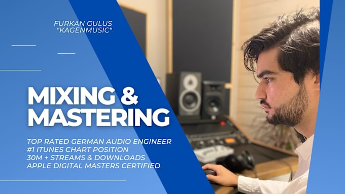 Gig Preview - Mix and master your song professionally as charting mixing engineer