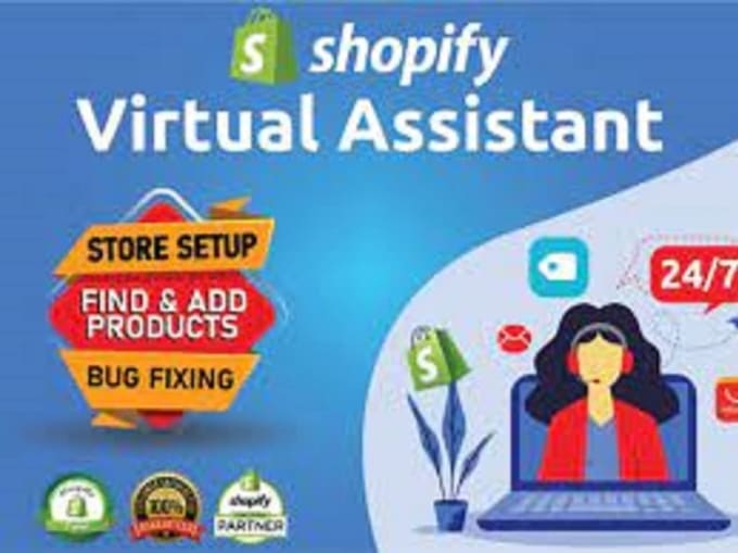 Gig Preview - Be your shopify store manager, VA for shopify