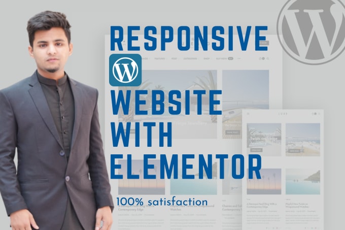 Gig Preview - Design and build responsive wordpress website, create landing pages