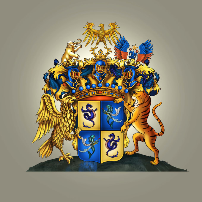 Gig Preview - Design heraldic family coat of arms