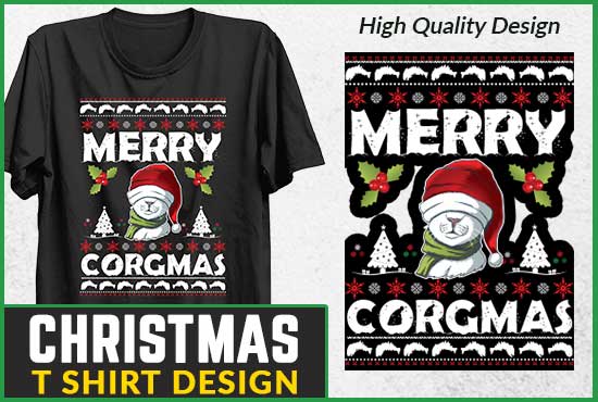 Gig Preview - Make unique and creative ugly christmas t shirt designs