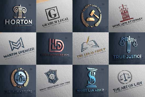 Gig Preview - Design minimalist law, lawyer, legal, attorney, law firm, business logo