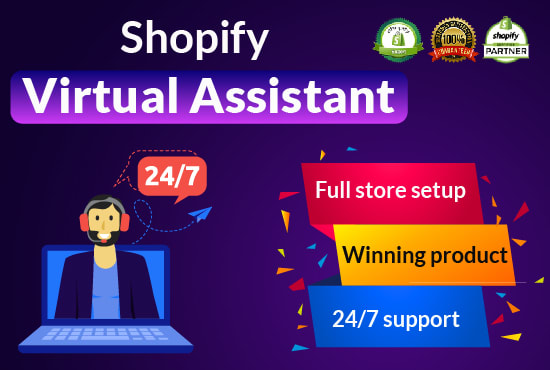 Gig Preview - Be your shopify virtual assistant and store manager