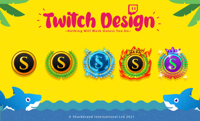 Gig Preview - Create custom sub badges design for your kick, twitch channel