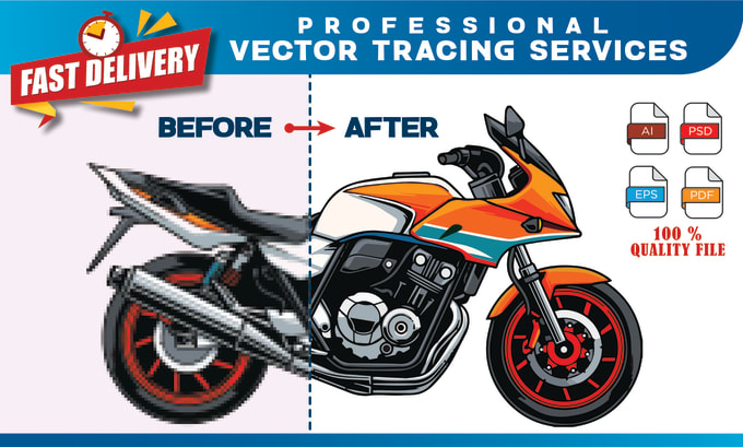 Gig Preview - Vector tracing logo, image or sketch convert to vector