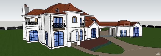 Gig Preview - Do sketchup 3d modeling of residential houses