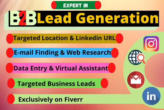 Gig Preview - Do targeted b2b lead generation for any business manually