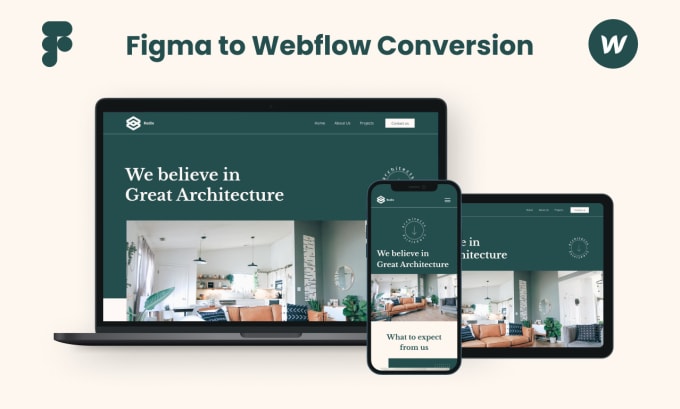 Gig Preview - Convert your figma design into interactive webflow website