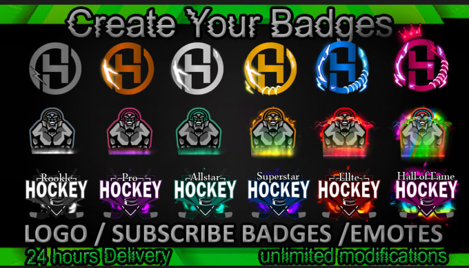 Gig Preview - Create awesome twitch sub badges and twitch emotes in 24hour