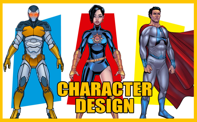 Gig Preview - Draw your comic book character design and concept art