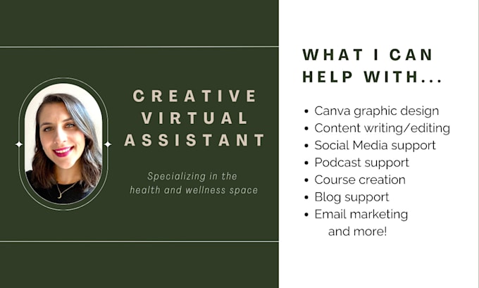 Gig Preview - Be your creative virtual assistant