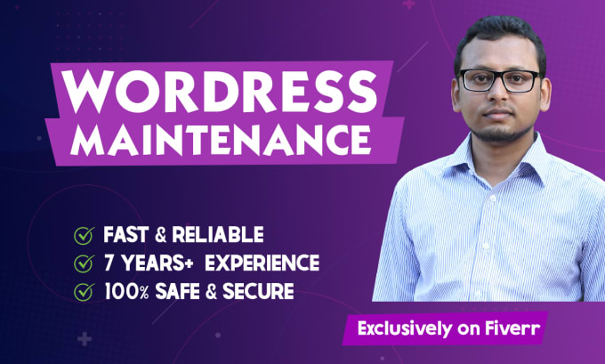 Gig Preview - Do wordpress website maintenance