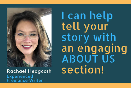 Gig Preview - Write an engaging about us section for your website