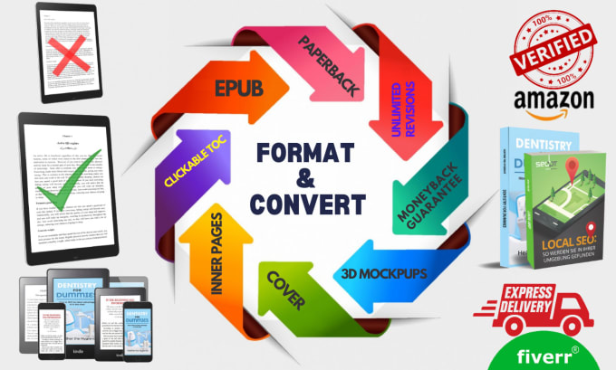 Gig Preview - Convert PDF to word, epub, paperback format in 24 hours