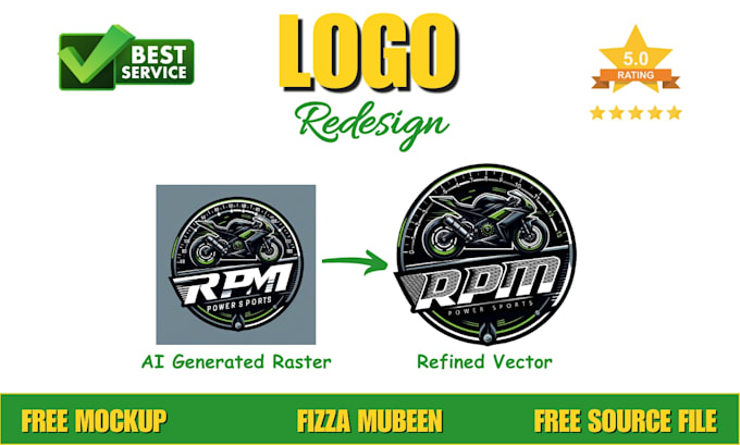 Gig Preview - Refresh, refine, improve, reshape logo