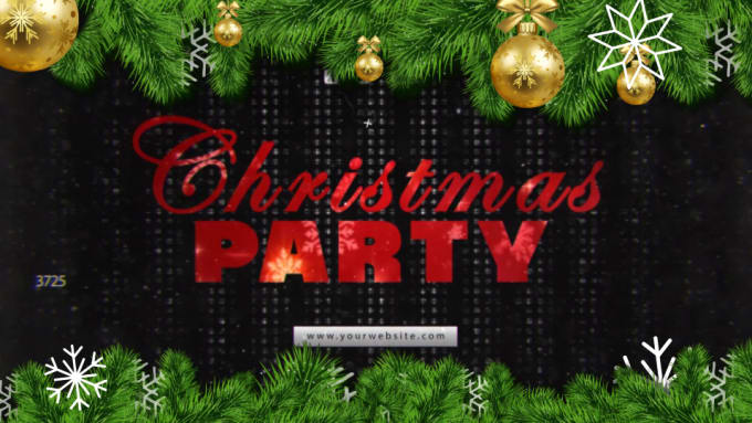 Gig Preview - Design christmas and new year party invitation video