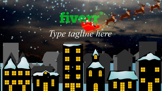 Gig Preview - Create christmas video with your logo or text message