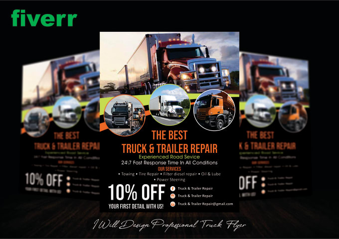 Gig Preview - Do logistics truck dispatch freight broker flyer automotive delivery