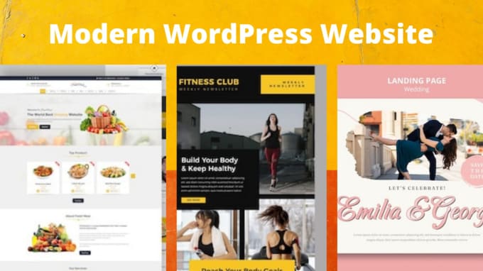 Gig Preview - Revamp, redesign wordpress website built with oxygen builder, divi, wpbakery