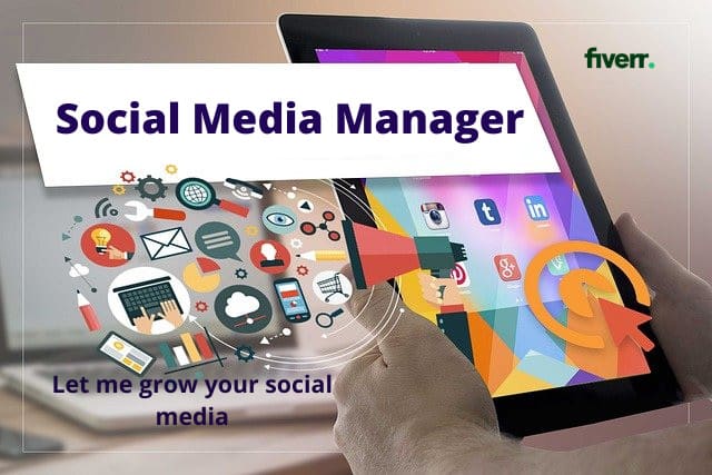 Gig Preview - Be your social media manager and grow your business