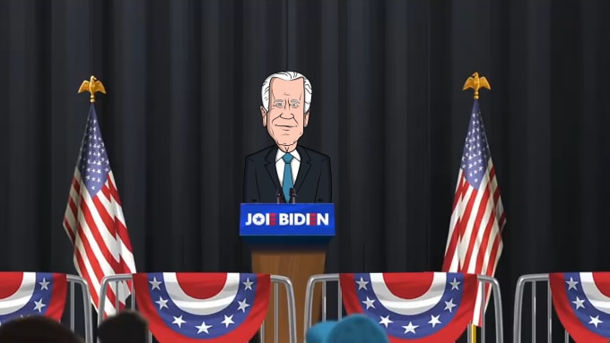 Gig Preview - Get cartoon joe biden will say and do anything you want