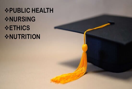 Gig Preview - Handle public health, nursing, and nutrition projects