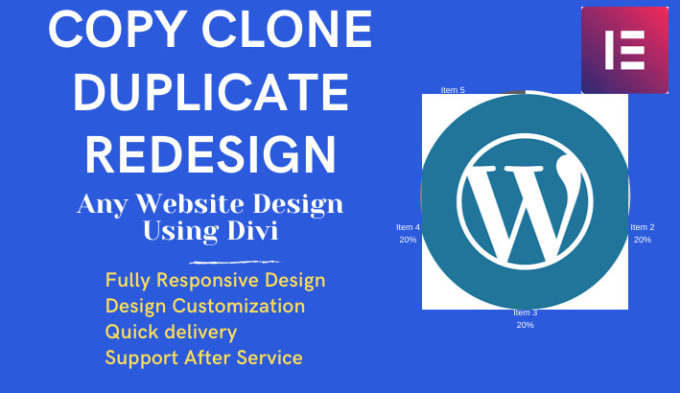 Gig Preview - Copy clone duplicate redesign any website design using divi