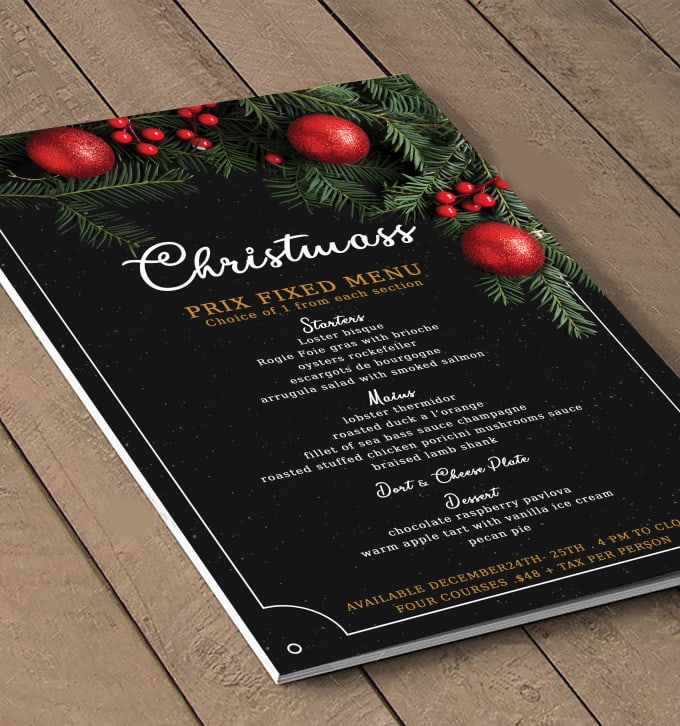 Gig Preview - Professionally design christmas postcard