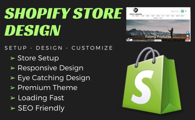 Gig Preview - Design shopify SEO optimized store