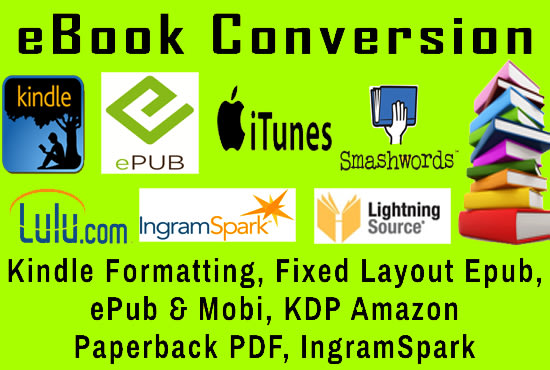 Gig Preview - Do kindle ebook formatting for kdp amazon