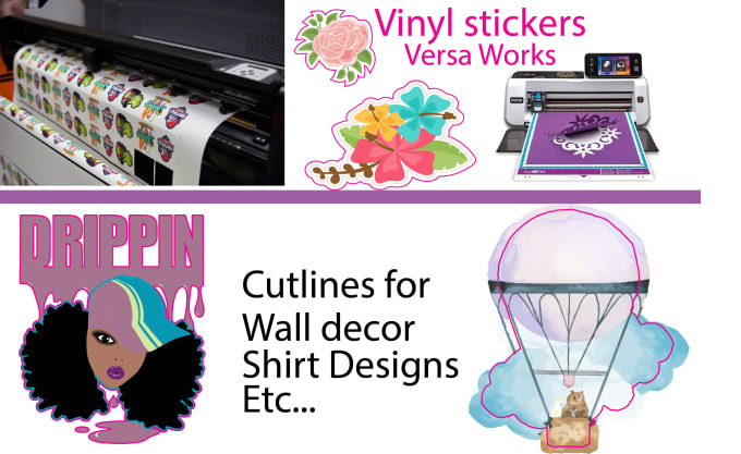 Gig Preview - Add cutlines, die cut or cut contour for your stickers and logo