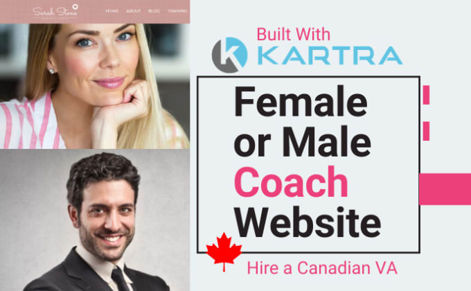 Gig Preview - Build kartra website for a female or male coach, membership, sales, marketing