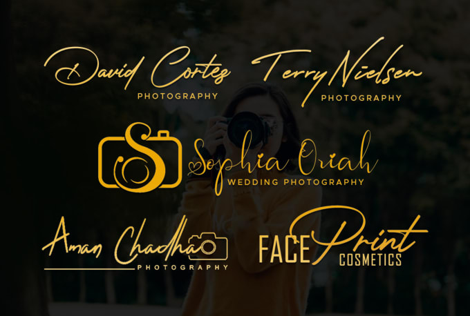 Gig Preview - Do feminine signature and photography logo design in 24hrs