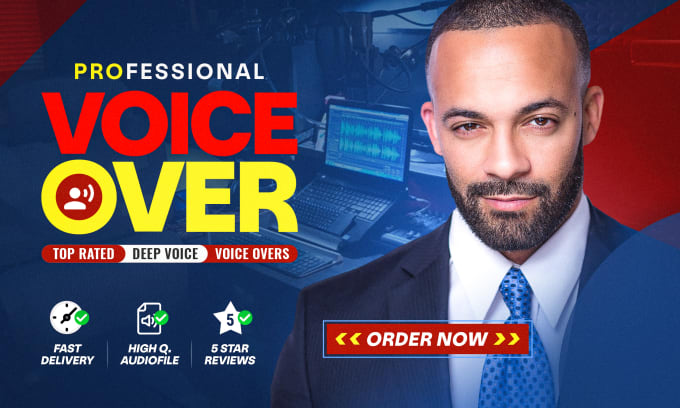 Gig Preview - Record a professional voiceover from an african american male voice actor