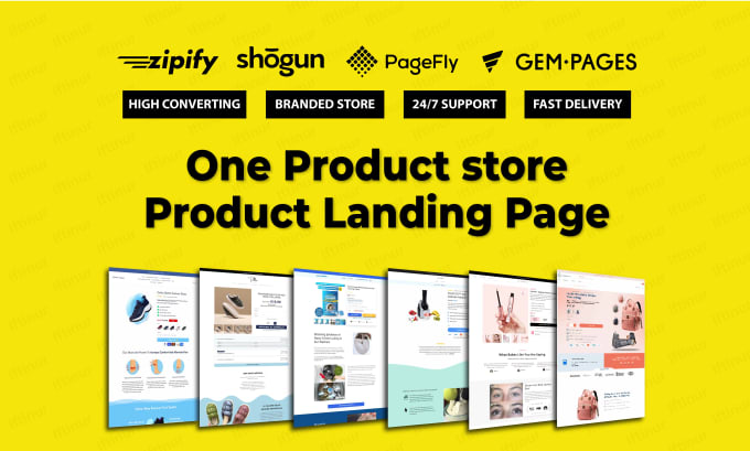 Bestseller - build shopify one product store, product landing page by pagefly,gempages,shogun