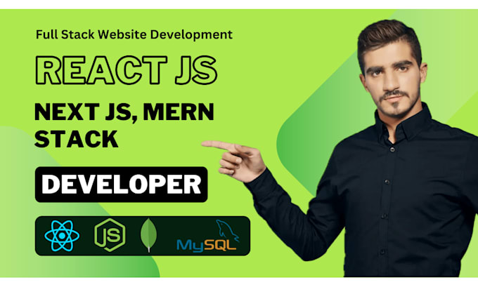 Gig Preview - Do website development as react js, next js or mern stack developer