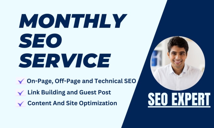 Gig Preview - Boost your website ranking with monthly on page, off page and technical SEO