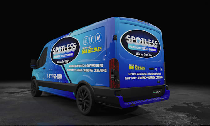 Gig Preview - Do awesome van, car, vehicle wrap design or vehicle sticker