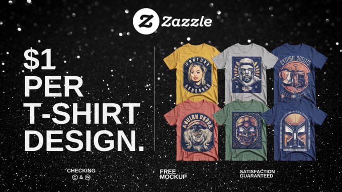 Gig Preview - Provide trending t shirt designs for your zazzle shop