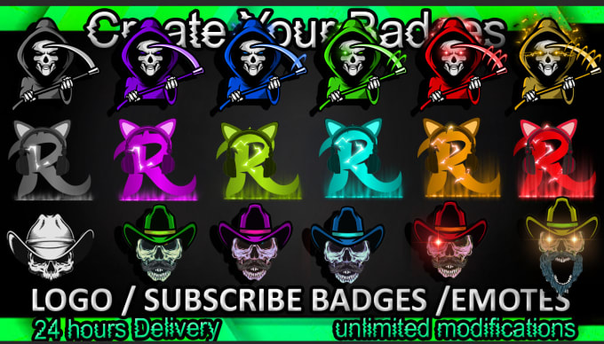 Gig Preview - Draw custom twitch sub badges or emotes