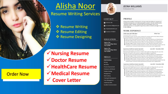 Gig Preview - Write nursing, medical and healthcare resume