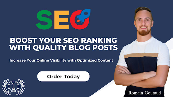 Gig Preview - Write content and blog posts for SEO ranking