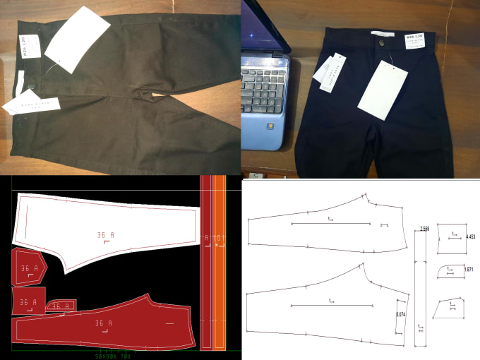 Gig Preview - Design pattern for sewing of apparel industry top and bottom