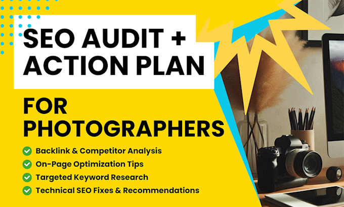 Gig Preview - Do a detailed SEO audit and action plan for photographers