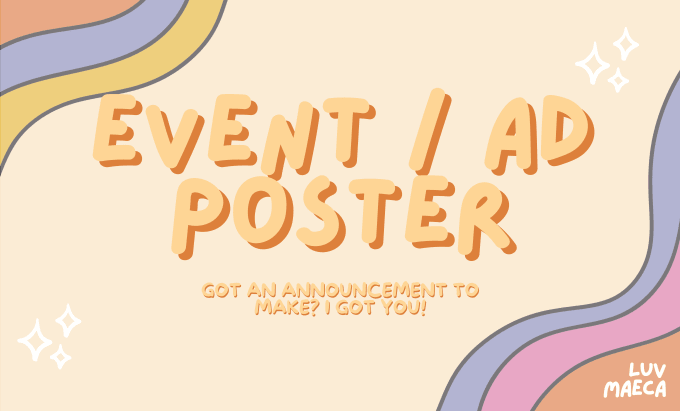 Gig Preview - Create creative event or ad posters for any kind of event