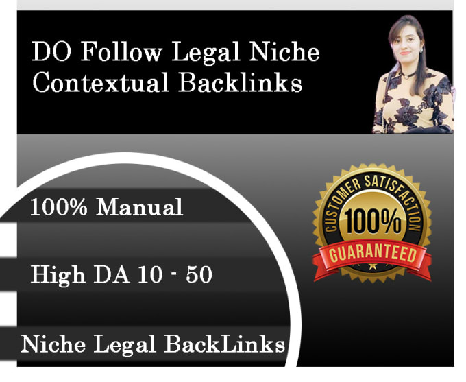 Gig Preview - Build do follow niche legal SEO contextual backlinks