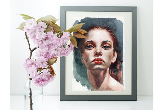 Gig Preview - Paint a unique watercolor portrait for you